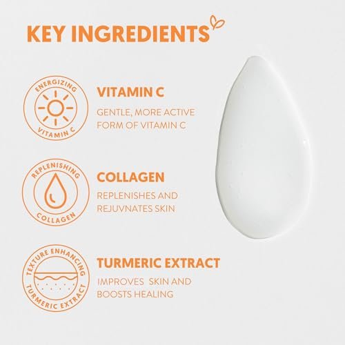 By Nature Vitamin C + Collagen Face Serum – Restore & Energize Tired Skin, Plumping Collagen, Turmeric, 3 fl oz - görsel 10