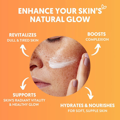 By Nature Vitamin C + Collagen Face Serum – Restore & Energize Tired Skin, Plumping Collagen, Turmeric, 3 fl oz