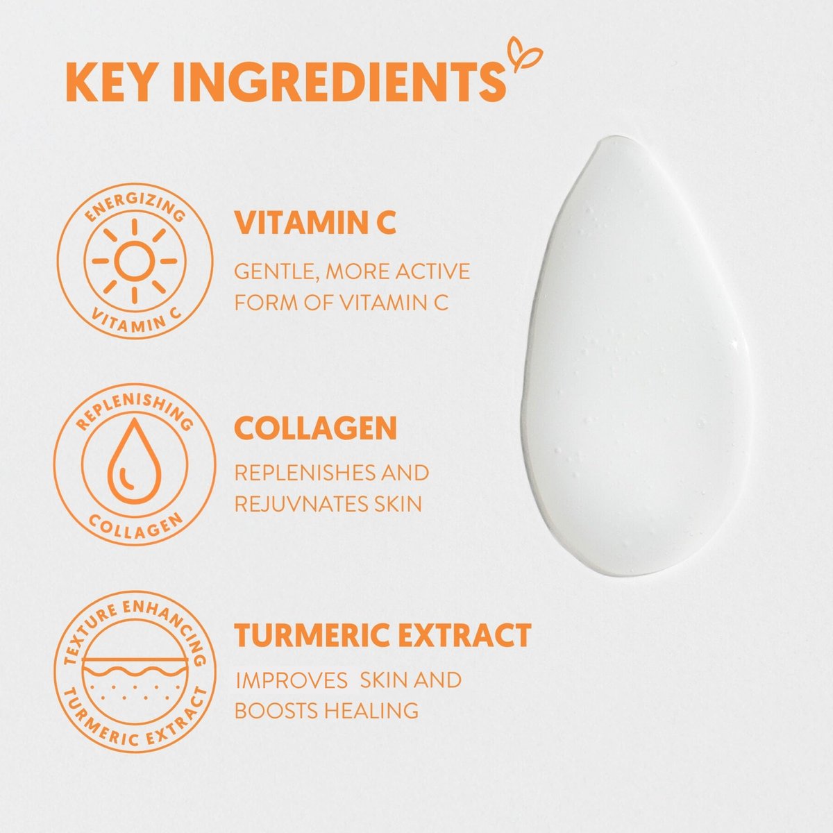 By Nature Vitamin C + Collagen Face Serum – Restore & Energize Tired Skin, Plumping Collagen, Turmeric, 3 fl oz - görsel 9