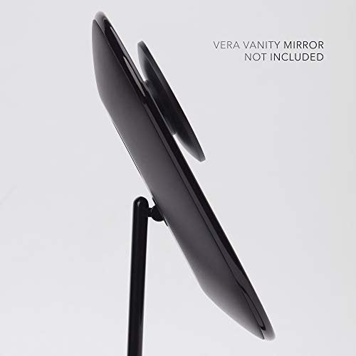 Fancii Lara Detachable 10X Magnifying Mirror - Magnetic Attachment, Obsidian Black Avelisse