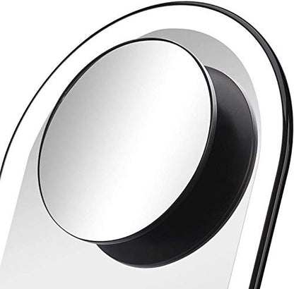 Fancii Lara Detachable 10X Magnifying Mirror - Magnetic Attachment, Obsidian Black Avelisse