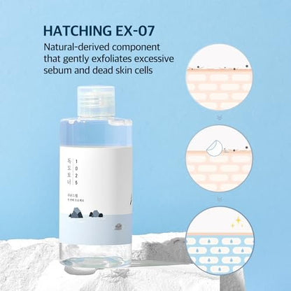 ROUND LAB Dokdo Toner - Hydrating Exfoliating Watery Toner for Glowing Skin (100ml)