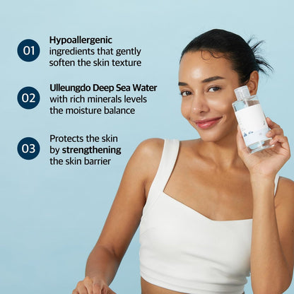 ROUND LAB Dokdo Toner - Hydrating Exfoliating Watery Toner for Glowing Skin (100ml)