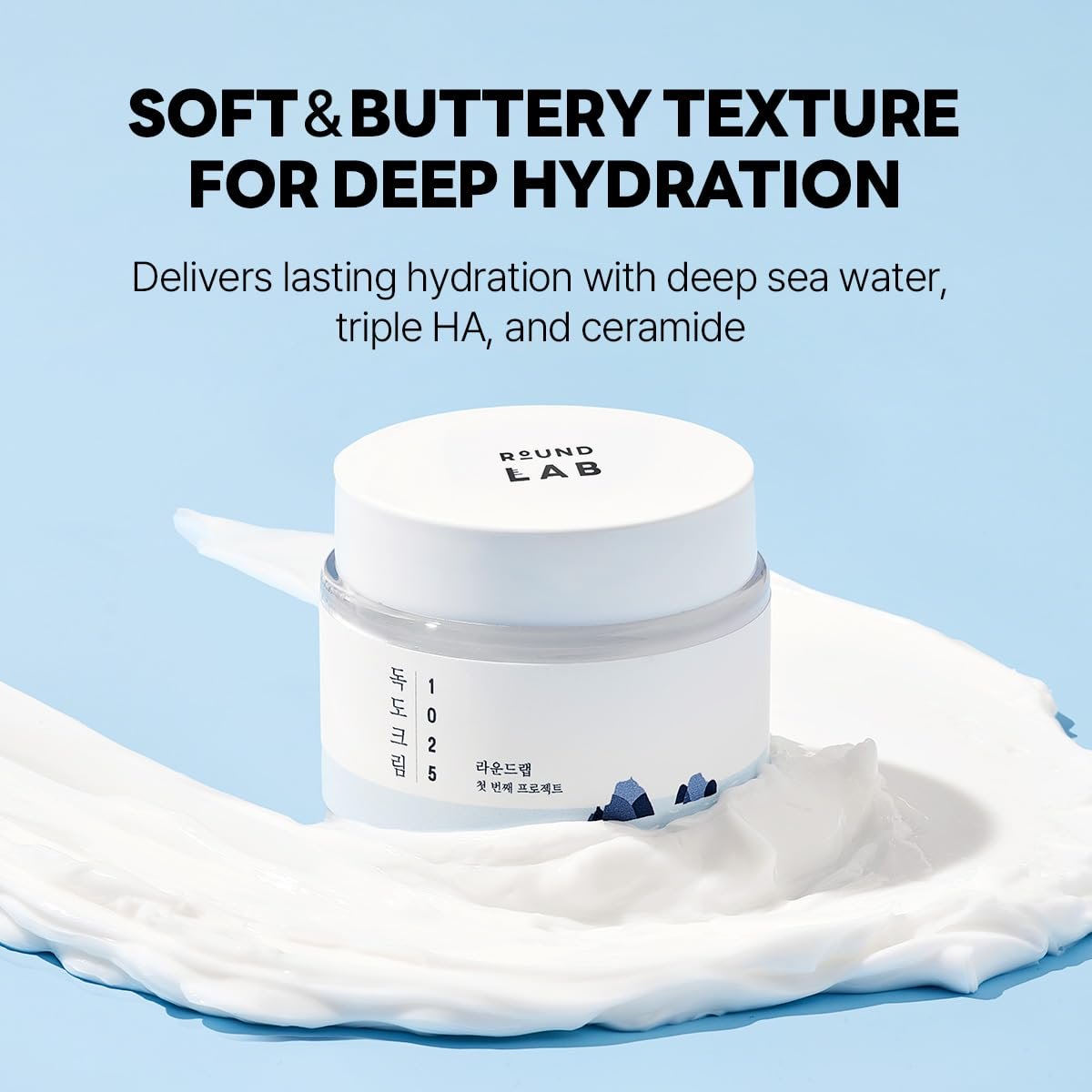 ROUND LAB 1025 Dokdo Cream - 48-Hour Deep Hydrating Face Moisturizer for Acne-Prone, Redness and Sensitive Skin with Ceramide, Skin Barrier Repair, Fragrance-Free, Korean Skin Care 2.71 Fl Oz - görsel 13