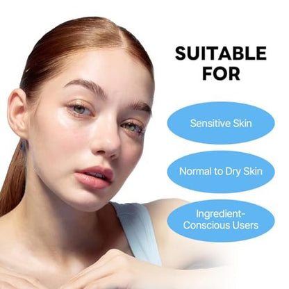 ROUND LAB 1025 Dokdo Cream - 48-Hour Deep Hydrating Face Moisturizer for Acne-Prone, Redness and Sensitive Skin with Ceramide, Skin Barrier Repair, Fragrance-Free, Korean Skin Care 2.71 Fl Oz