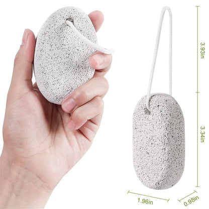 2 Pack Natural Pumice Stone for Feet – Asqraqo Lava Pedicure Tools, Hard Skin & Callus Remover, Exfoliating Foot File for Dead Skin Removal