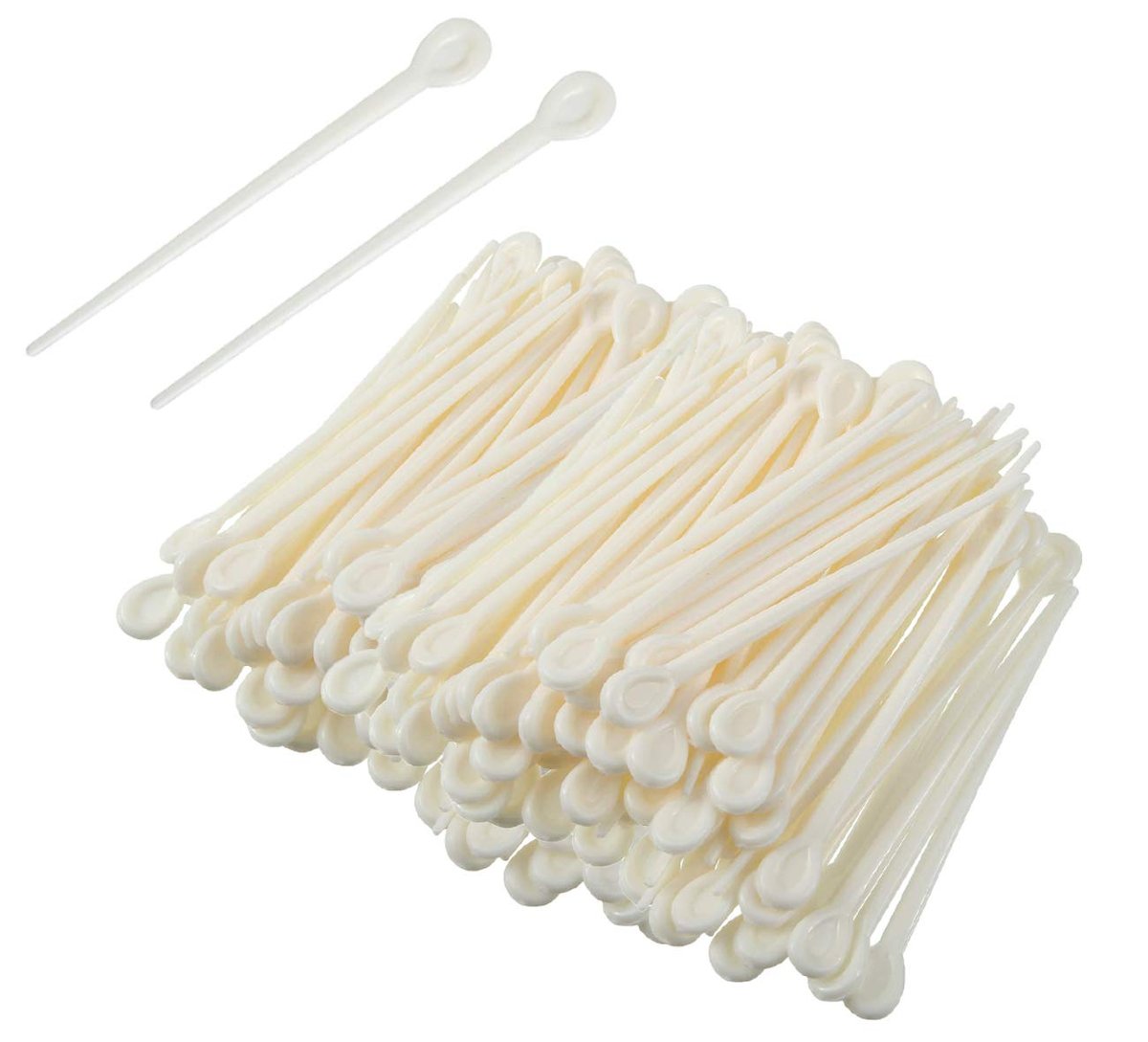 240-Piece Plastic Hair Roller Set with Brush Picks for Curling Styling – White - görsel 1