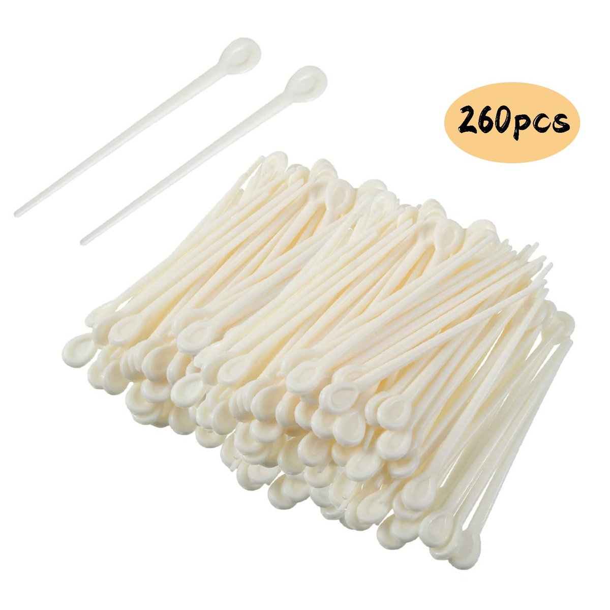 240-Piece Plastic Hair Roller Set with Brush Picks for Curling Styling – White - görsel 3