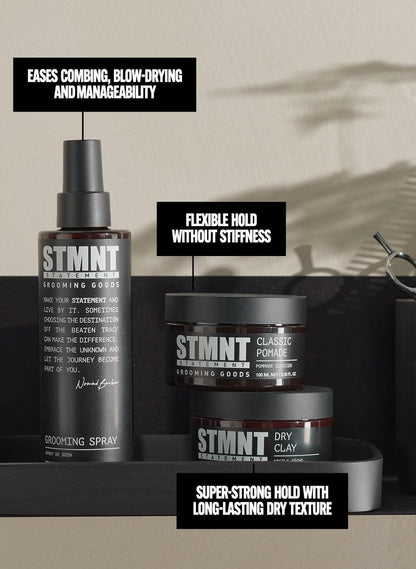 STMNT Grooming Goods Classic Pomade - Natural Shine & Strong Hold, 3.38 oz