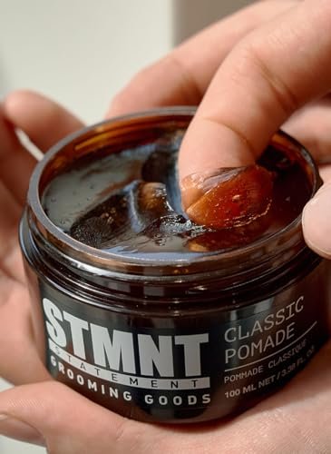 STMNT Grooming Goods Classic Pomade - Natural Shine & Strong Hold, 3.38 oz - görsel 4