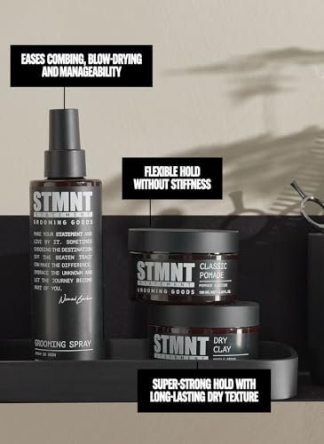 STMNT Grooming Goods Classic Pomade - Natural Shine & Strong Hold, 3.38 oz - görsel 10