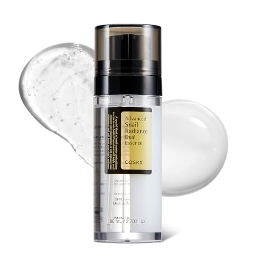 COSRX Snail Mucin 74% + Niacinamide 5% Dual Essence - Anti Aging Face Serum for Dull & Sensitive Skin, Korean Skincare, 2.70 fl.oz / 80ml Avelisse