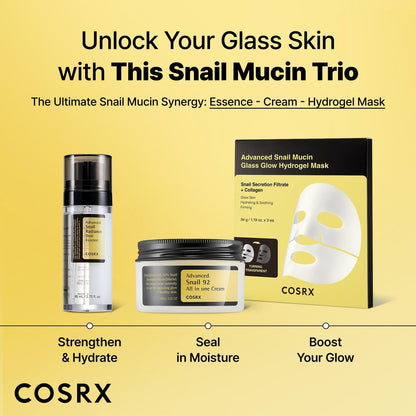 COSRX Snail Mucin 74% + Niacinamide 5% Dual Essence - Anti Aging Face Serum for Dull & Sensitive Skin, Korean Skincare, 2.70 fl.oz / 80ml Avelisse