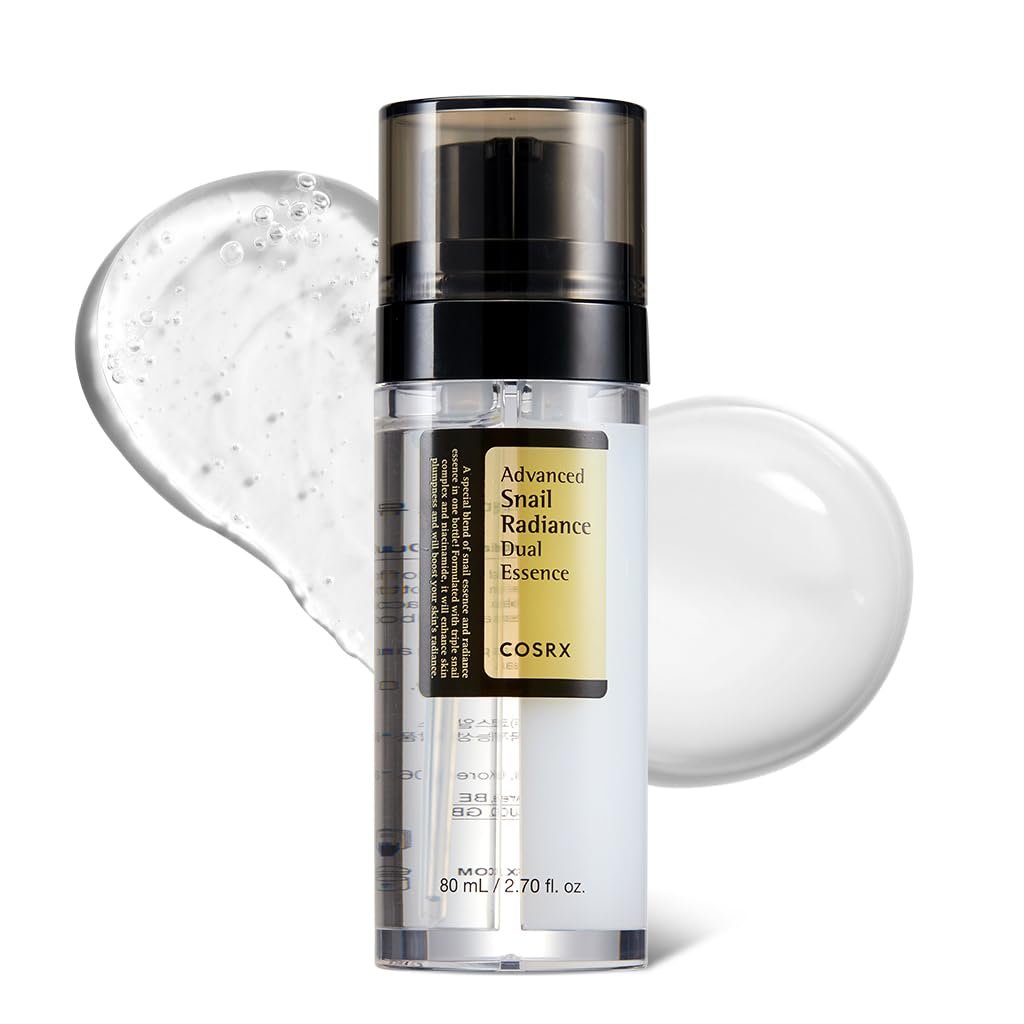 COSRX Snail Mucin 74% + Niacinamide 5% Dual Essence - Anti Aging Face Serum for Dull & Sensitive Skin, Korean Skincare, 2.70 fl.oz / 80ml Avelisse