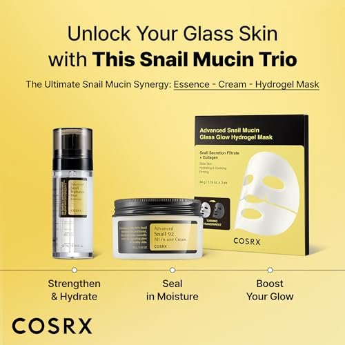COSRX Snail Mucin 74% + Niacinamide 5% Dual Essence - Anti Aging Face Serum for Dull & Sensitive Skin, Korean Skincare, 2.70 fl.oz / 80ml Avelisse