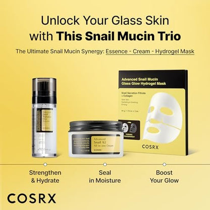 COSRX Snail Mucin 74% + Niacinamide 5% Dual Essence - Anti Aging Face Serum for Dull & Sensitive Skin, Korean Skincare, 2.70 fl.oz / 80ml Avelisse