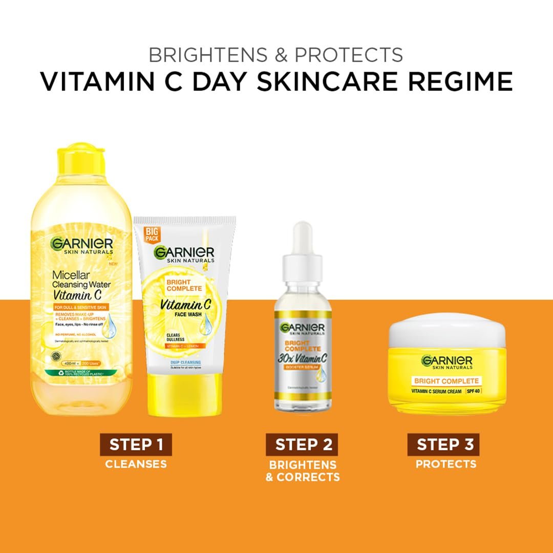 Garnier Bright Complete Vitamin C Booster Face Serum, 30ml – Brightening & Dark Spot Corrector - görsel 13
