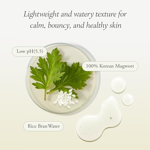 APRILSKIN Artemisia Korean Rice Toner – 100% Korean Mugwort Hydration Boost Facial Toner, Vegan, Cruelty Free, Low pH, No Sulfates or Artificial Fragrance, 6.76 oz Avelisse