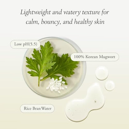 APRILSKIN Artemisia Korean Rice Toner – 100% Korean Mugwort Hydration Boost Facial Toner, Vegan, Cruelty Free, Low pH, No Sulfates or Artificial Fragrance, 6.76 oz Avelisse