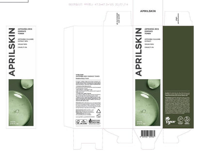 APRILSKIN Artemisia Korean Rice Toner – 100% Korean Mugwort Hydration Boost Facial Toner, Vegan, Cruelty Free, Low pH, No Sulfates or Artificial Fragrance, 6.76 oz Avelisse