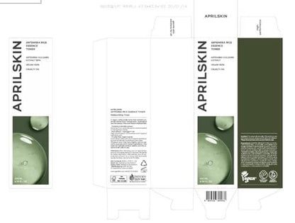APRILSKIN Artemisia Korean Rice Toner – 100% Korean Mugwort Hydration Boost Facial Toner, Vegan, Cruelty Free, Low pH, No Sulfates or Artificial Fragrance, 6.76 oz Avelisse