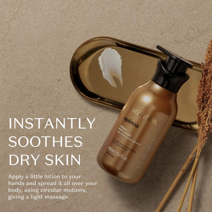 Nativa SPA by O Boticario Quinoa Hydrating Body Lotion - Fragranced Skin Moisturizer with Purified Quinoa Drops, 13.5 oz Avelisse