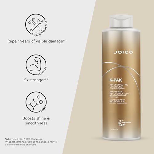 Joico K-PAK Daily Reconstructing Conditioner for Damaged Hair, 33.8 Fl Oz - görsel 6