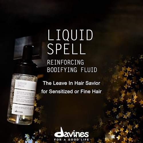 Davines Liquid Spell Reinforcing Bodifying Fluid - Weightless Volumizing Treatment for Fine or Sensitized Hair, 4.23 Fl Oz Avelisse