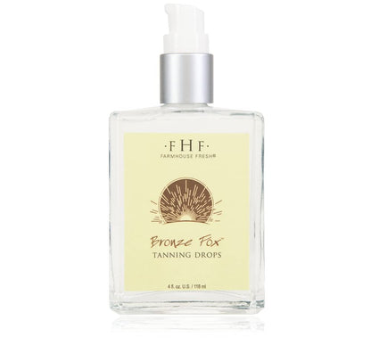 FarmHouse Fresh Self-Tanner with Vitamin E Oil & Aloe Vera - Bronze Fox Tanning Drops, 4 Fl Oz Avelisse