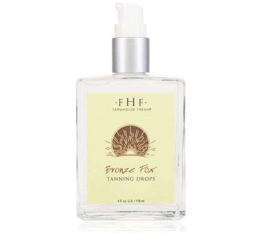FarmHouse Fresh Self-Tanner with Vitamin E Oil & Aloe Vera - Bronze Fox Tanning Drops, 4 Fl Oz Avelisse