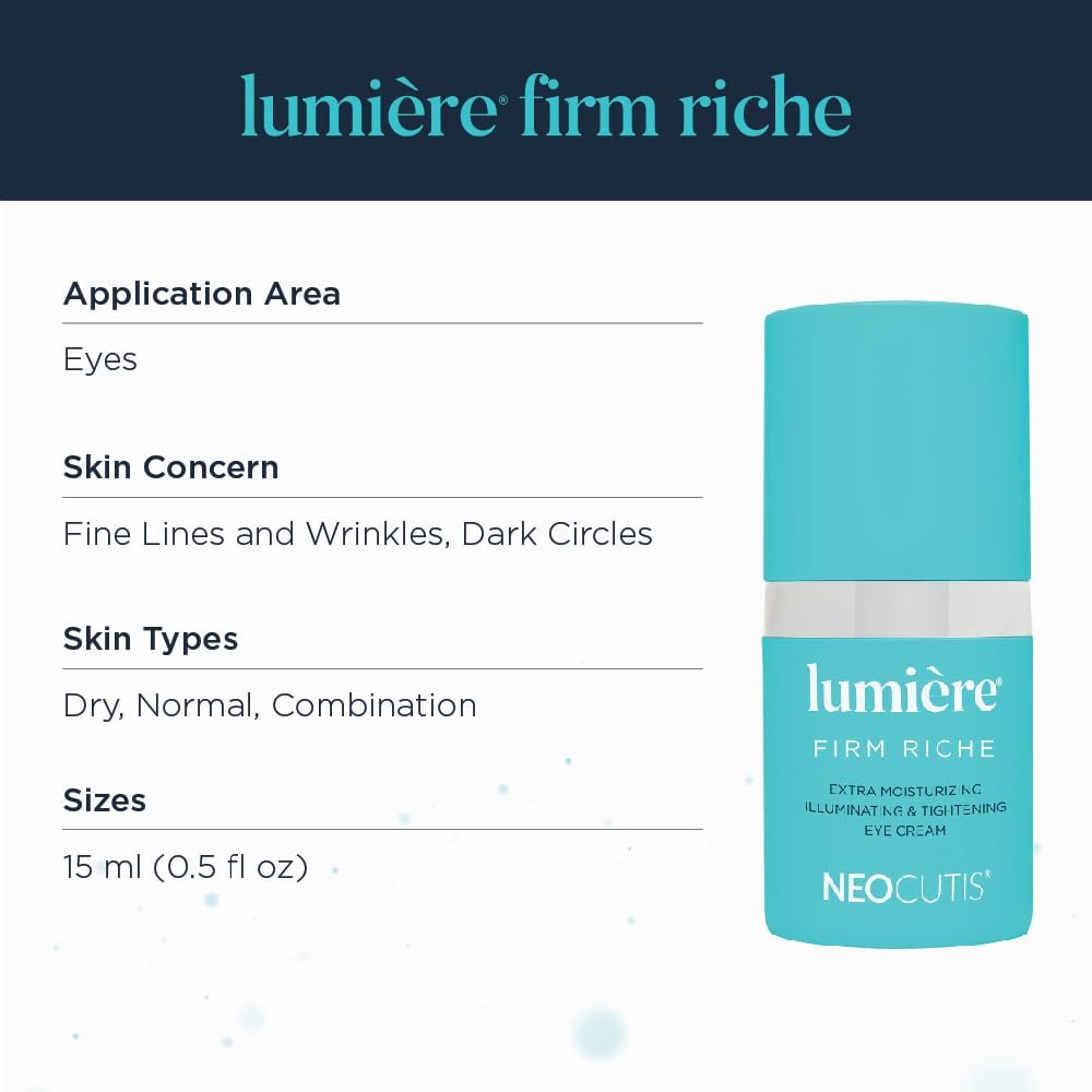 NEOCUTIS Lumiere Firm Riche Extra Moisturizing Illuminating & Tightening Eye Cream - 15 ML Avelisse