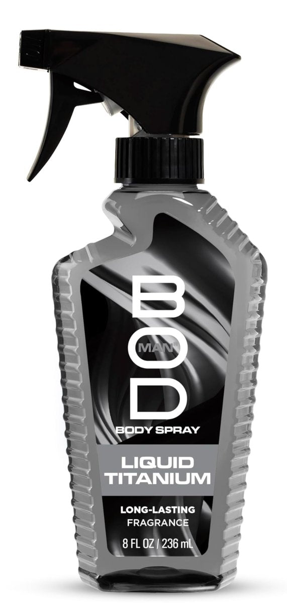 BOD Man Liquid Titanium Fragrance Body Spray for Men, 8 oz - görsel 1