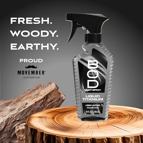 BOD Man Liquid Titanium Fragrance Body Spray for Men, 8 oz - görsel 6