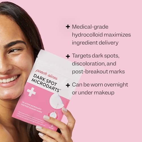 Peach Slices Dark Spot Microdarts – 9 ct – Reduces Discoloration & Redness – Post-Pimple Patches with Niacinamide, Vitamin C, Hyaluronic Acid & Cica – Vegan & Cruelty-Free Korean Skin Care - görsel 5