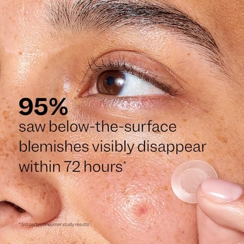 Peach Slices Deep Blemish Microdarts - Early Stage Pimple Patches with Salicylic Acid, Niacinamide, Hyaluronic Acid, Tea Tree Oil & Cica - Vegan & Cruelty Free Korean Skin Care (9 ct) - görsel 12