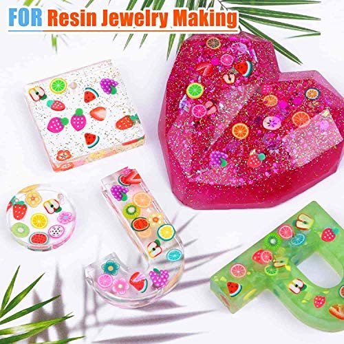 Acejoz 12000 Pcs 15 Styles Assorted Fimo Slices for DIY Slime, Nail Art, Lip Gloss & Cellphone Decorations - görsel 10