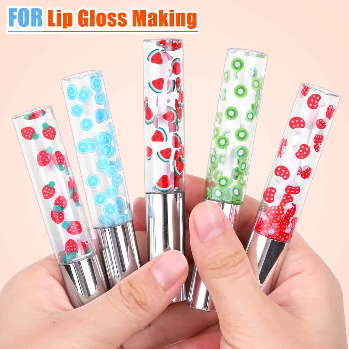 Acejoz 12000 Pcs 15 Styles Assorted Fimo Slices for DIY Slime, Nail Art, Lip Gloss & Cellphone Decorations - görsel 11