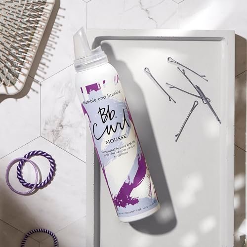 Bumble and bumble. Curl Hair Mousse - Anti-Frizz Volumizing Mousse for Touchable Curls and Waves, with Jojoba, Avocado & Coconut Oil, 5 oz Avelisse