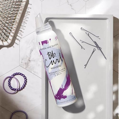 Bumble and bumble. Curl Hair Mousse - Anti-Frizz Volumizing Mousse for Touchable Curls and Waves, with Jojoba, Avocado & Coconut Oil, 5 oz Avelisse