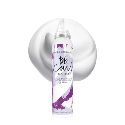 Bumble and bumble. Curl Hair Mousse - Anti-Frizz Volumizing Mousse for Touchable Curls and Waves, with Jojoba, Avocado & Coconut Oil, 5 oz Avelisse