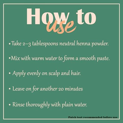 Minature Pure Neutral Henna Powder (Cassia Obovata) – Natural Hair Conditioner & Scalp Mask, Adds No Color, 100% Herbal, Unisex, 227g (8 oz) Avelisse