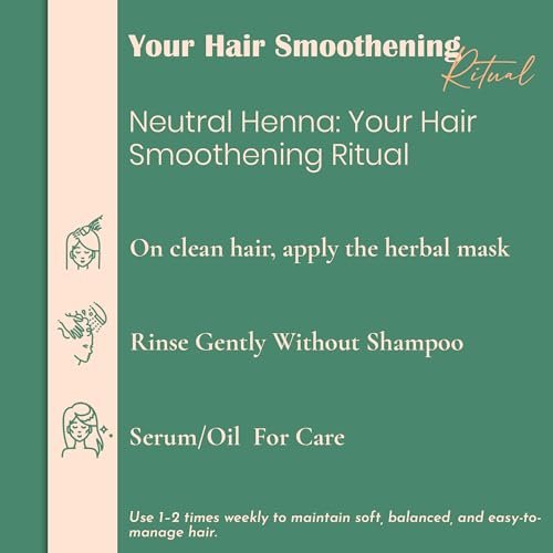 Minature Pure Neutral Henna Powder (Cassia Obovata) – Natural Hair Conditioner & Scalp Mask, Adds No Color, 100% Herbal, Unisex, 227g (8 oz) Avelisse