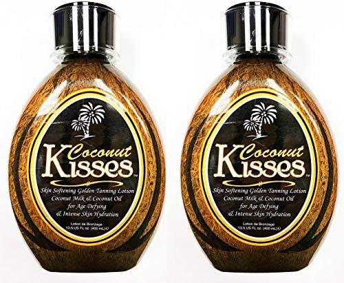 Ed Hardy Coconut Kisses Golden Tanning Lotion (13.5 oz, Pack of 2) – Tropical Bronzing & Moisture Avelisse