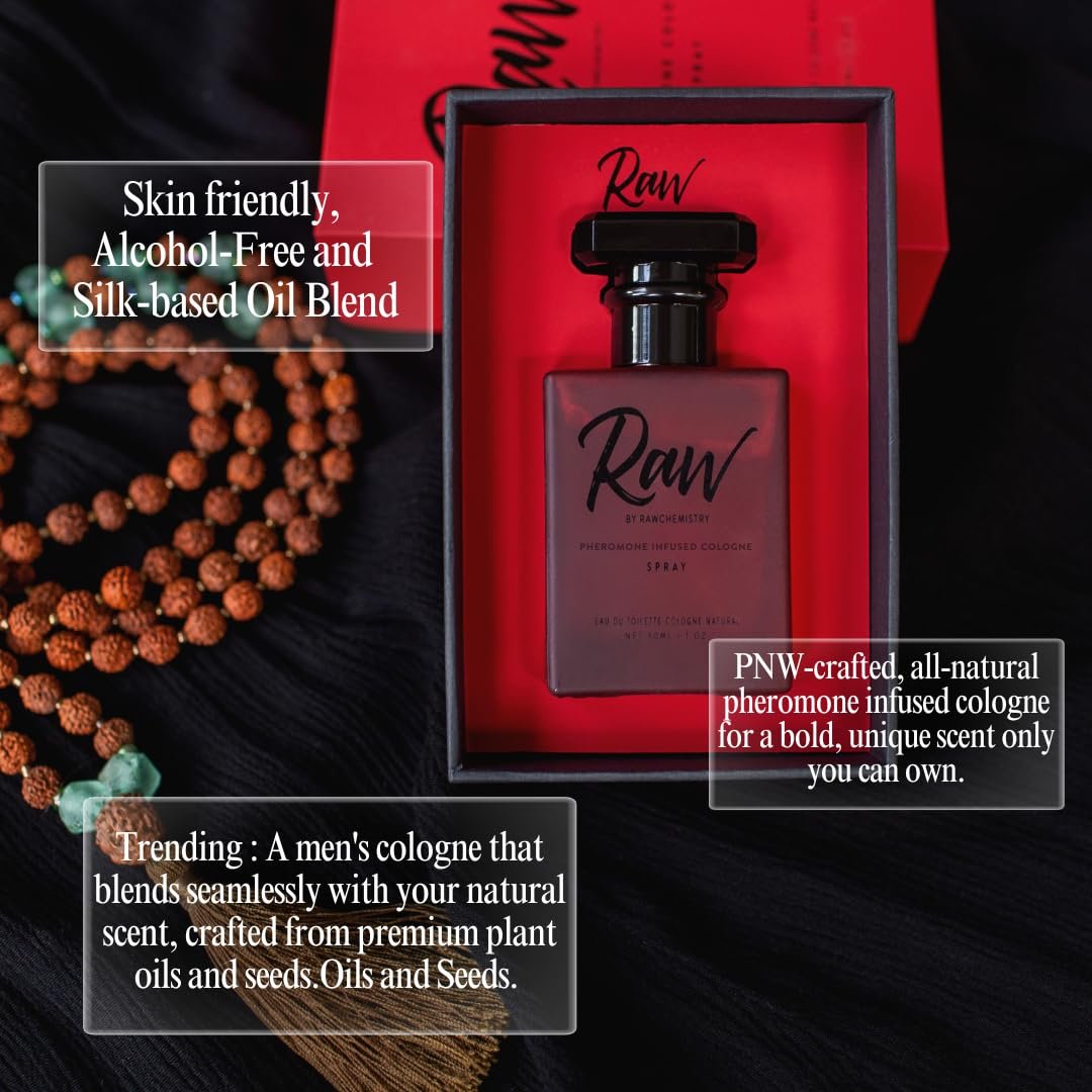 RawChemistry Raw Pheromone Infused Cologne for Men – Attractant Fragrance Spray with Pheromones, 1 Fl Oz Avelisse