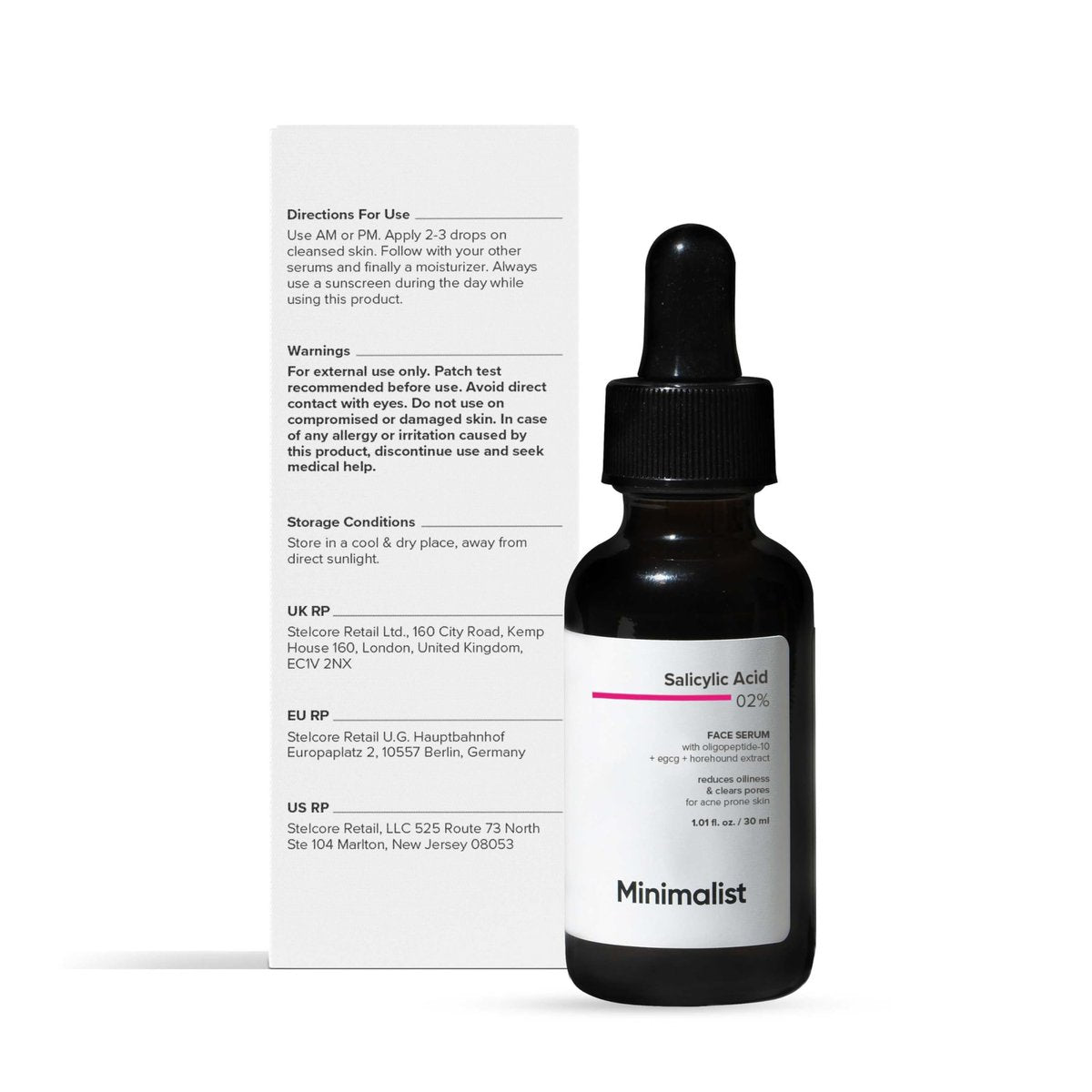 Minimalist Salicylic Acid 2% Serum for Acne, Blackheads & Open Pores – BHA Liquid Exfoliant for Oily & Acne-Prone Skin, 1 Fl Oz/30ml - görsel 11