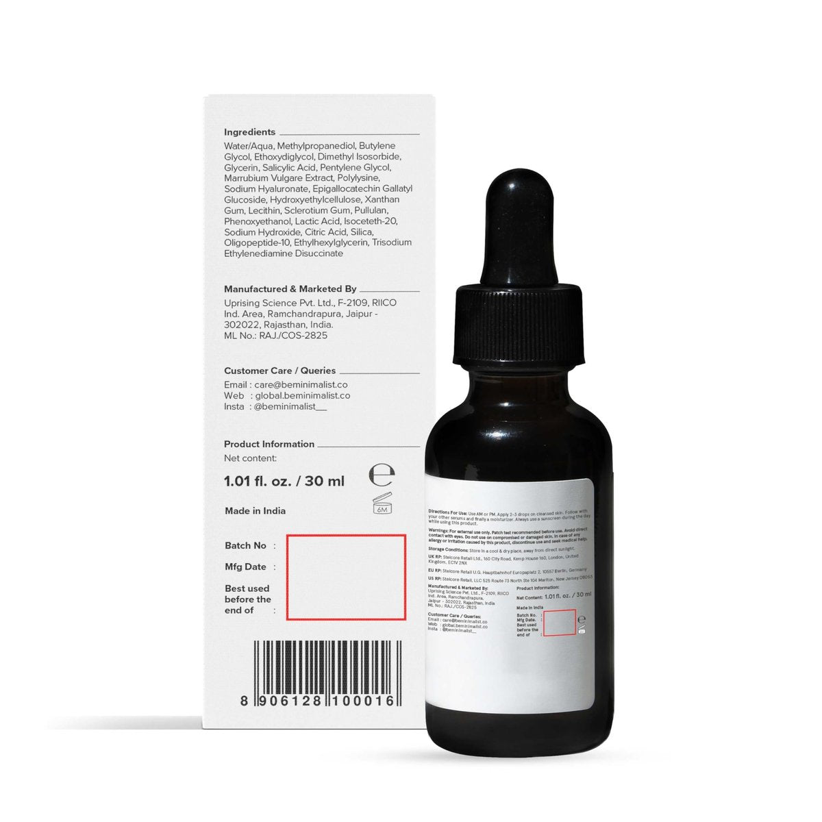 Minimalist Salicylic Acid 2% Serum for Acne, Blackheads & Open Pores – BHA Liquid Exfoliant for Oily & Acne-Prone Skin, 1 Fl Oz/30ml - görsel 15