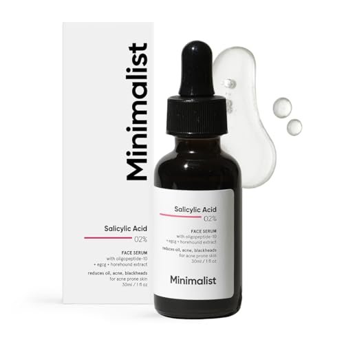 Minimalist Salicylic Acid 2% Serum for Acne, Blackheads & Open Pores – BHA Liquid Exfoliant for Oily & Acne-Prone Skin, 1 Fl Oz/30ml - görsel 2