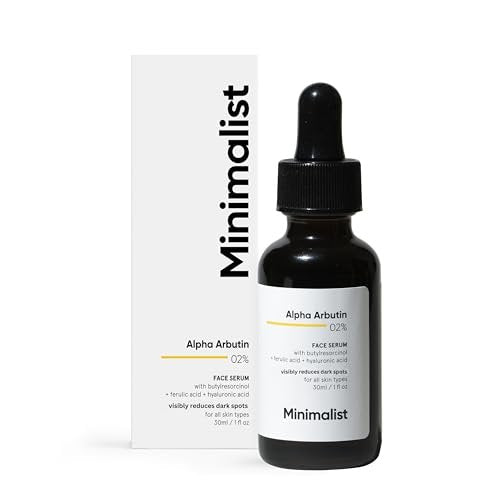 Minimalist Dark Spots Removal Serum with 2% Alpha Arbutin for Hyperpigmentation | Reduces Blemishes, Acne Marks & Tanning with Hyaluronic Acid & Butylresorcinol | For Women & Men | 1 FL OZ/30 ml - görsel 2