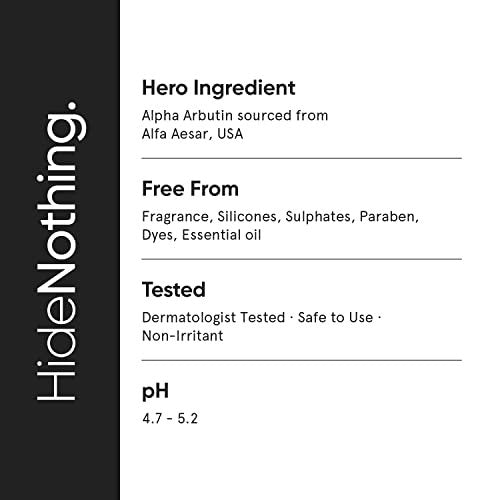 Minimalist Dark Spots Removal Serum with 2% Alpha Arbutin for Hyperpigmentation | Reduces Blemishes, Acne Marks & Tanning with Hyaluronic Acid & Butylresorcinol | For Women & Men | 1 FL OZ/30 ml - görsel 12