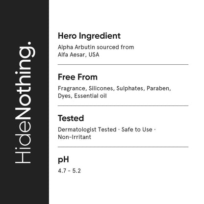 Minimalist Dark Spots Removal Serum with 2% Alpha Arbutin for Hyperpigmentation | Reduces Blemishes, Acne Marks & Tanning with Hyaluronic Acid & Butylresorcinol | For Women & Men | 1 FL OZ/30 ml